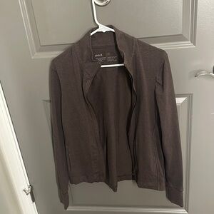 Pact brown lightweight zip up, never worn, too big